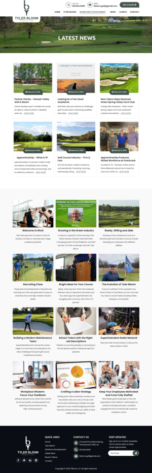 WordPress-Design von Titan Eagle für TBloom, LLC | Design: #28244237