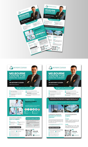 Two simple flyers advertising move to new medical rooms | Flyer Design by debdesign