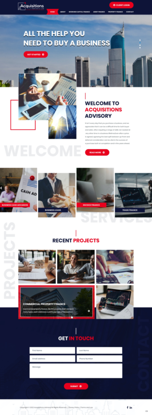 Rebrand existing website with new identity and colours as supplied | Web Design by pb