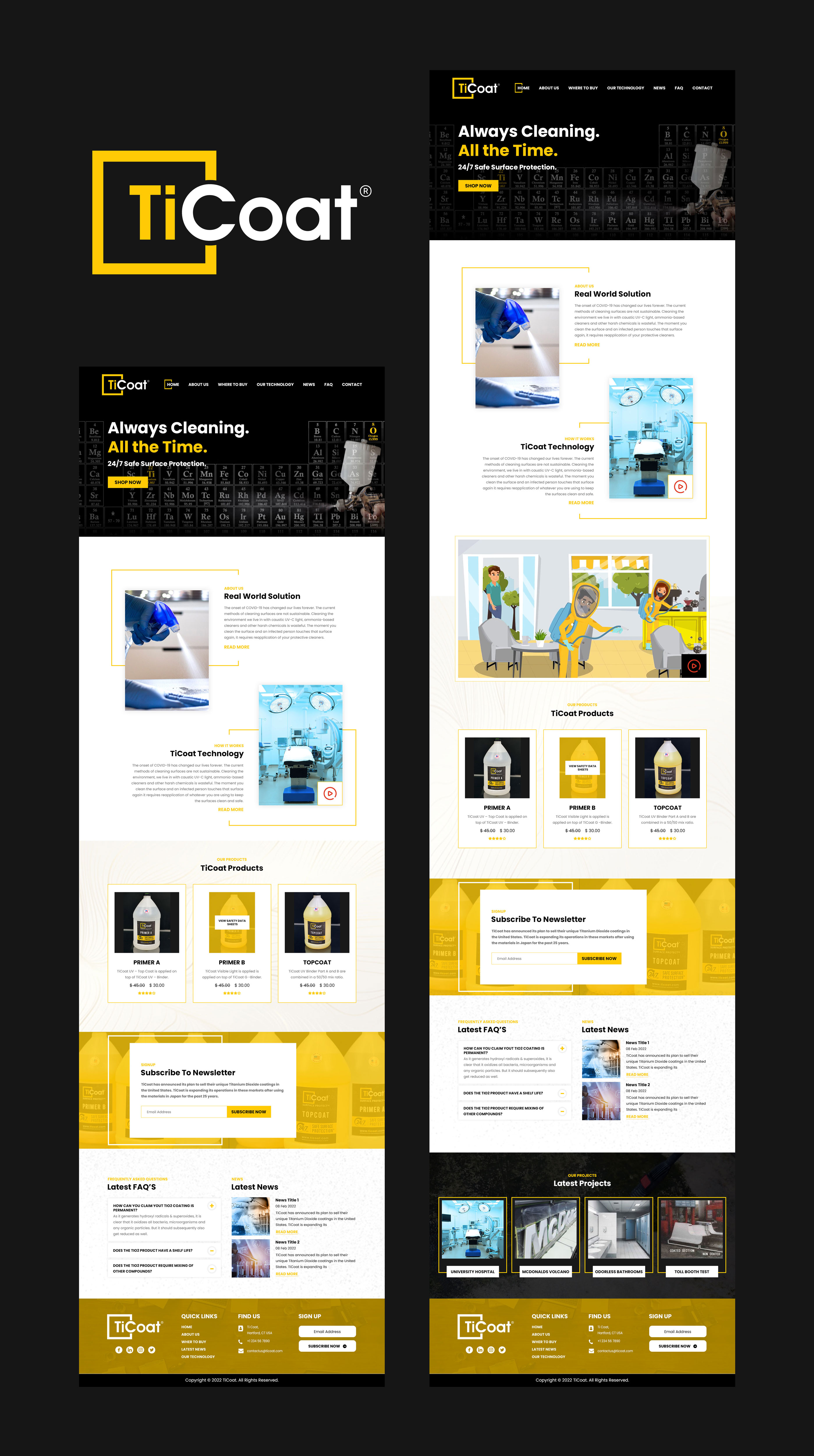 Web Design par VC pour TiCoat  | Design #28092220