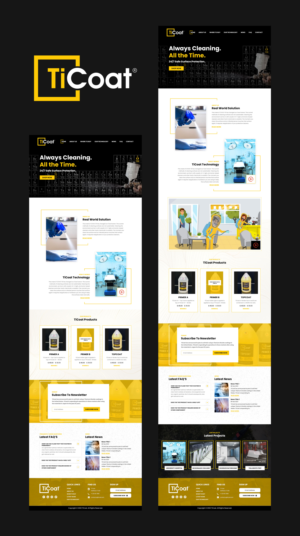 Web Design by VC for TiCoat  | Design: #28092220