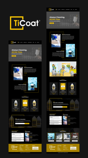 Web Design by VC for TiCoat  | Design: #28092222