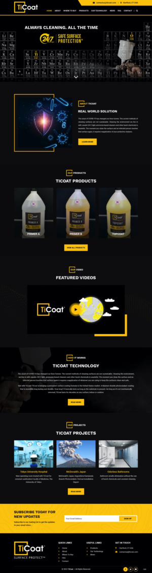 Web Design by pb for TiCoat  | Design: #28093536