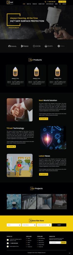 Web Design by pb for TiCoat  | Design: #28093539