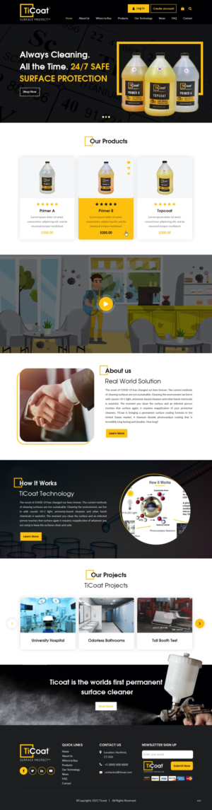 Web Design by pb for TiCoat  | Design: #28093546