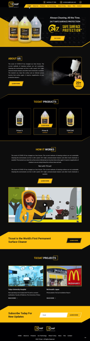 Web Design by pb for TiCoat  | Design: #28093547