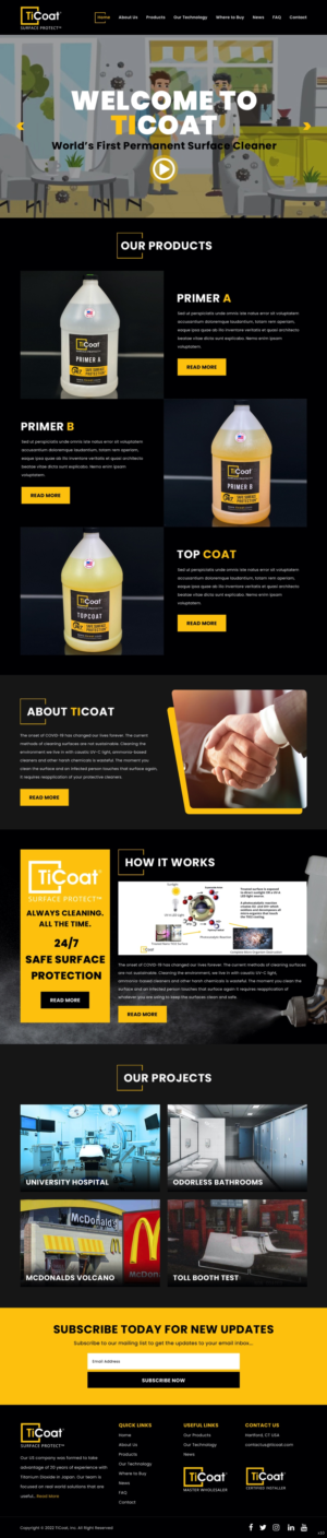 Web Design by pb for TiCoat  | Design: #28093548