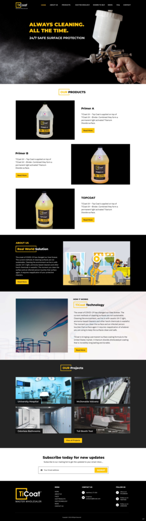 Web Design by pb for TiCoat  | Design: #28093549