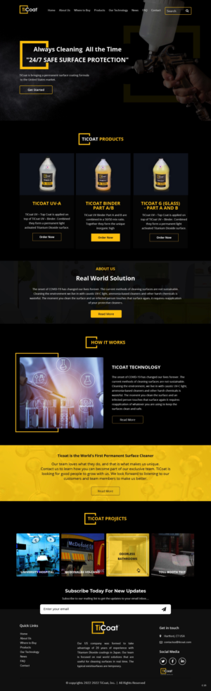 Web Design by pb for TiCoat  | Design: #28098893