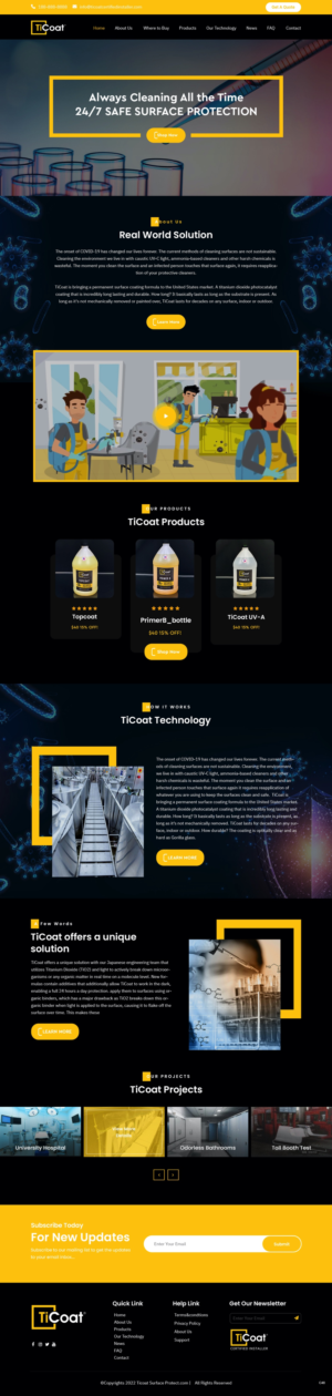 Web Design by pb for TiCoat  | Design: #28098894