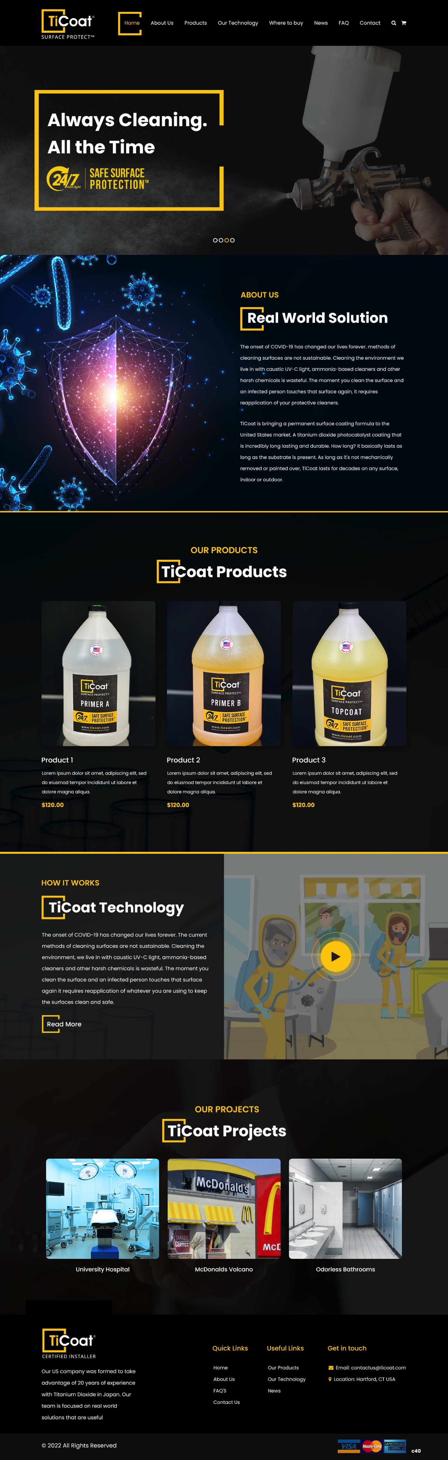 Diseño Web por pb para TiCoat  | Diseño #28098895