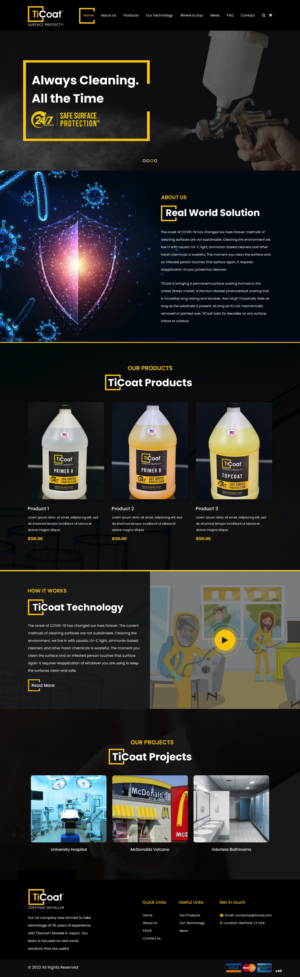 Web Design by pb for TiCoat  | Design: #28098895