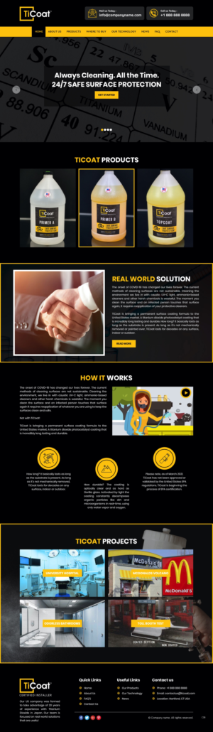 Web Design by pb for TiCoat  | Design: #28098896