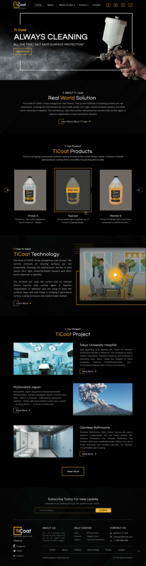 Web Design by pb for TiCoat  | Design: #28098897