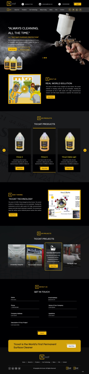 Web Design by pb for TiCoat  | Design: #28098898