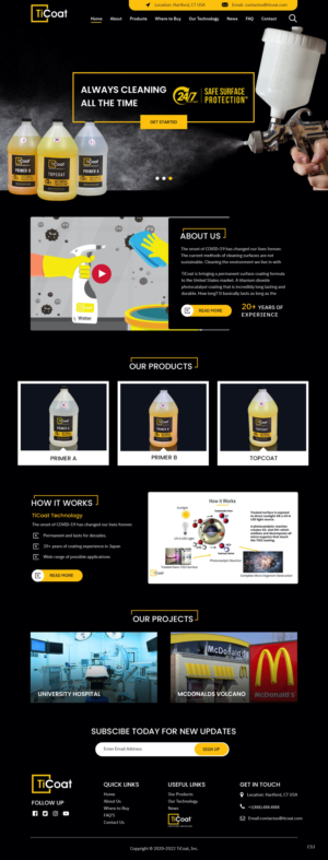 Web Design by pb for TiCoat  | Design: #28104221