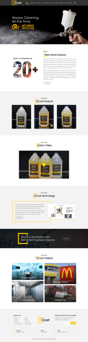 Web Design by Sbss for TiCoat  | Design: #28092420