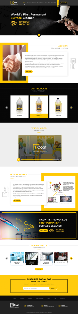 Web Design by Sbss for TiCoat  | Design: #28097360
