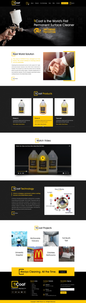 Web Design by Sbss for TiCoat  | Design: #28097829
