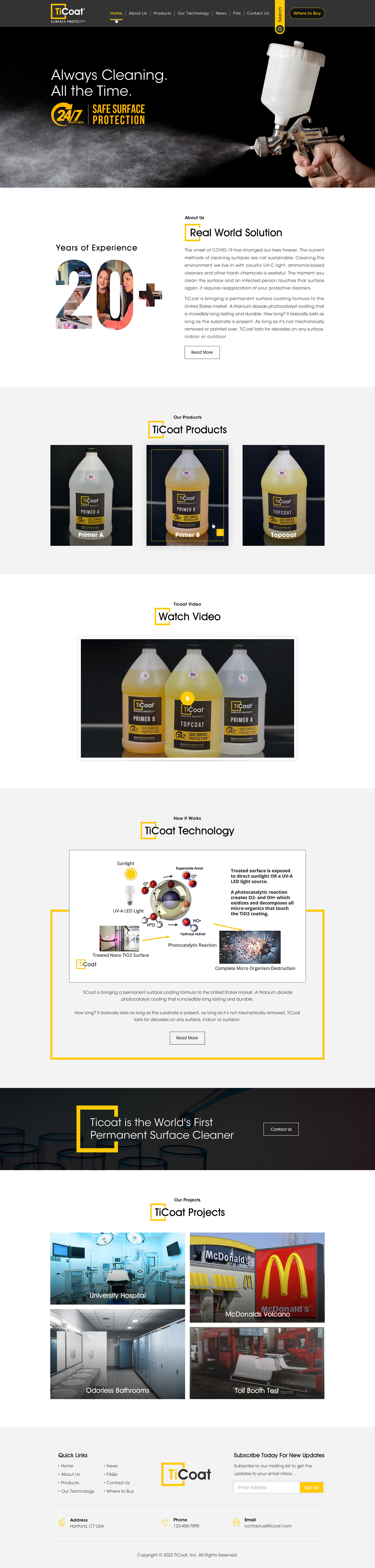 Web Design by Sbss for TiCoat  | Design #28101212