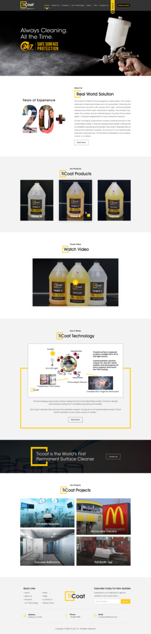Web Design by Sbss for TiCoat  | Design: #28101212