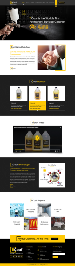 Web Design by Sbss for TiCoat  | Design: #28101215
