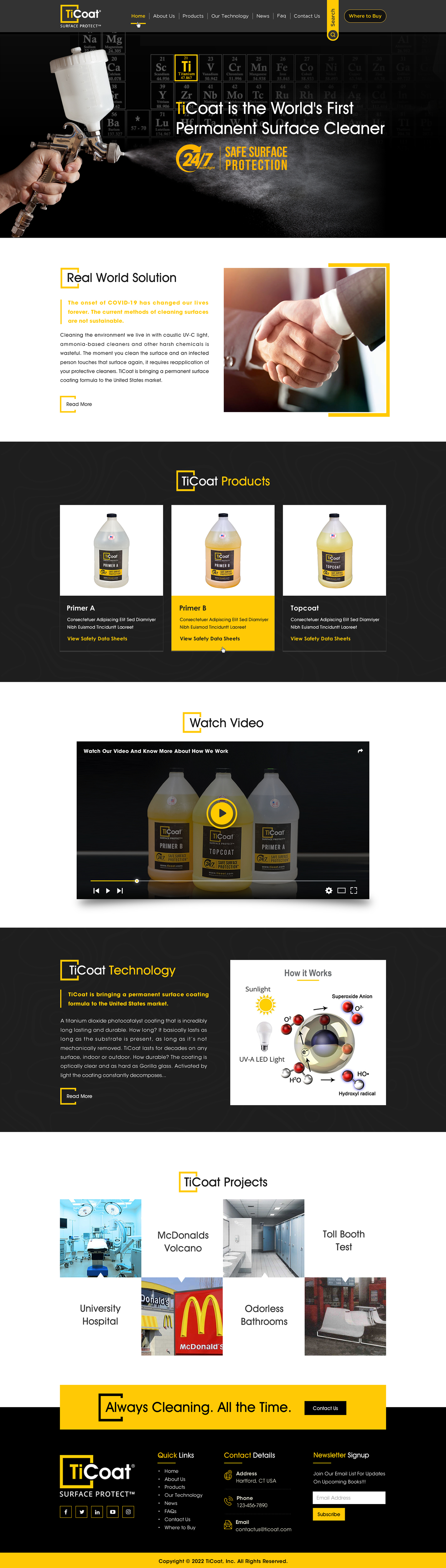 Web Design by Sbss for TiCoat  | Design #28103295