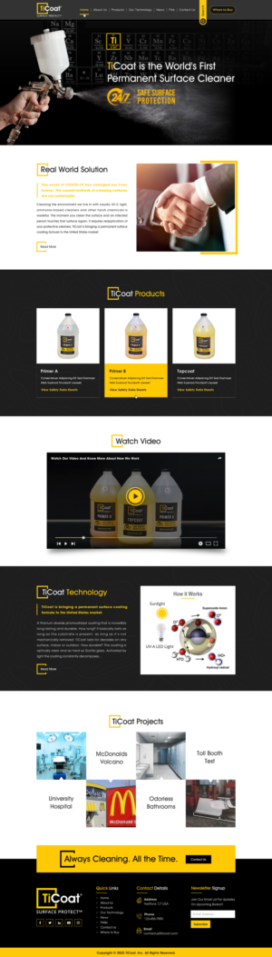 Web Design by Sbss for TiCoat  | Design: #28103295