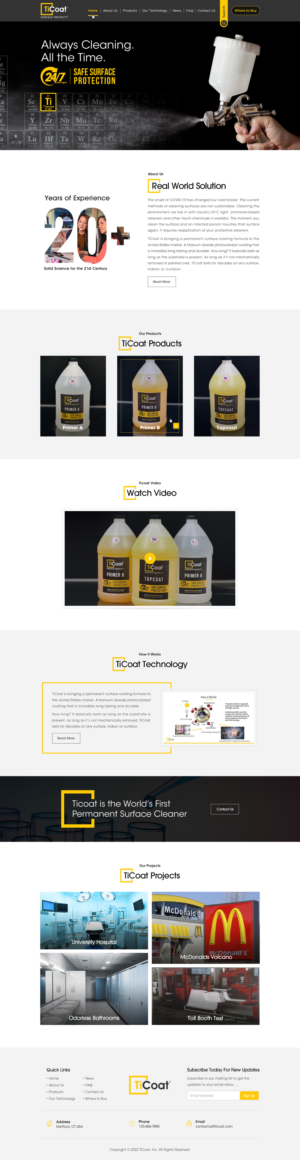 Web Design by Sbss for TiCoat  | Design: #28130046