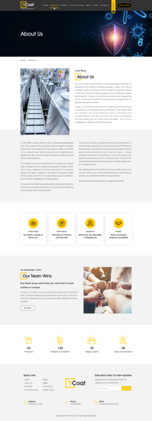 Web Design by Sbss for TiCoat  | Design: #28133095