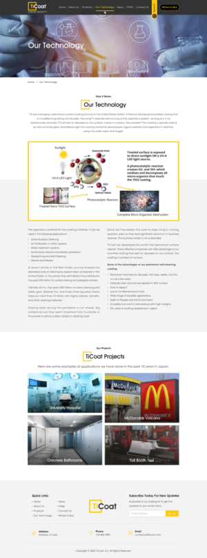 Web Design by Sbss for TiCoat  | Design: #28140025