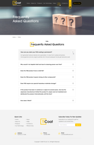 Web Design by Sbss for TiCoat  | Design: #28154787