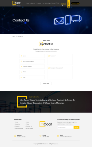 Web Design by Sbss for TiCoat  | Design: #28154788