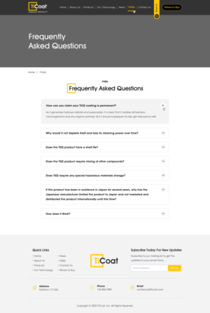 Web Design by Sbss for TiCoat  | Design: #28172833