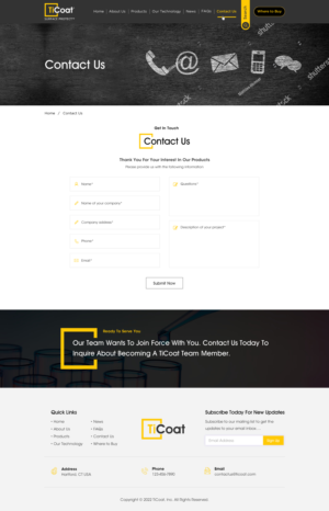 Web Design by Sbss for TiCoat  | Design: #28172834