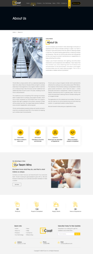 Web Design by Sbss for TiCoat  | Design: #28172835