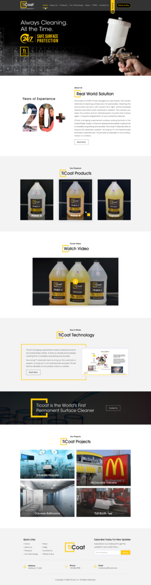 Web Design by Sbss for TiCoat  | Design: #28172836