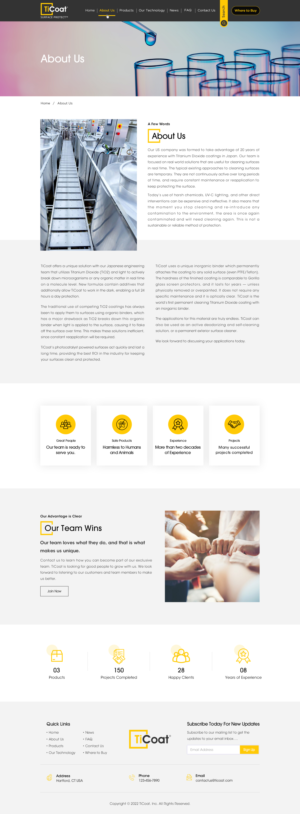 Web Design by Sbss for TiCoat  | Design: #28197680