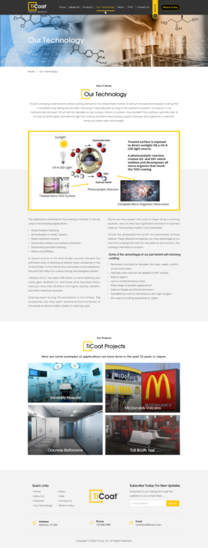 Web Design by Sbss for TiCoat  | Design: #28197681