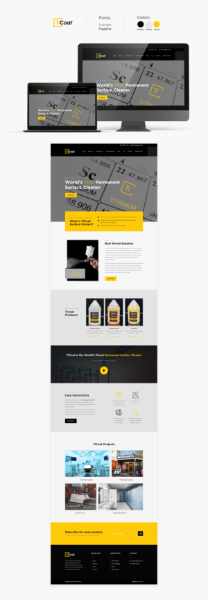 Web Design by PSquared² for TiCoat  | Design #28091561