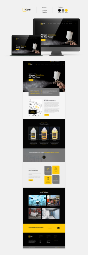 Web Design by PP² for TiCoat  | Design: #28092218