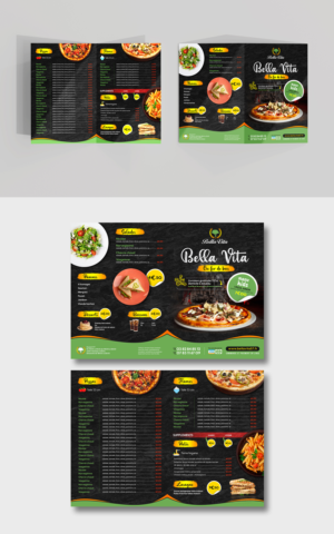 BELLA VITA - RESTAURANT PIZZERIA - FLYERS DEPLIANT | Flyer Design by ZeneFashions