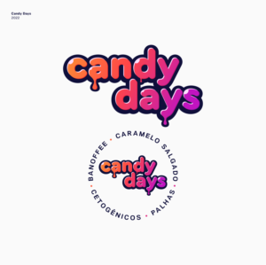 Candy Days (Banoffee, Caramelo Salgado, Cetogênicos, Palhas) | Logo Design by JBalloon Design