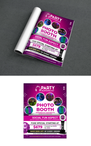 Silent Disco and Photo Booth Magazine Advertisements | Flyer-Design von debdesign