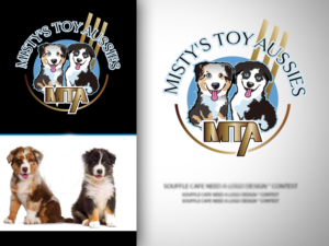 Logo Design by Wonderful design for Misty's Toy Aussies | Design #28148224