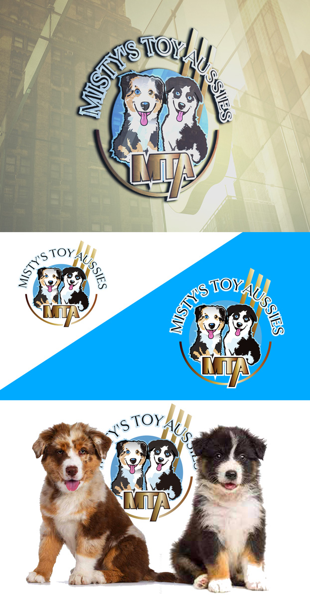 Logo Design by Wonderful design for Misty's Toy Aussies | Design #28148226