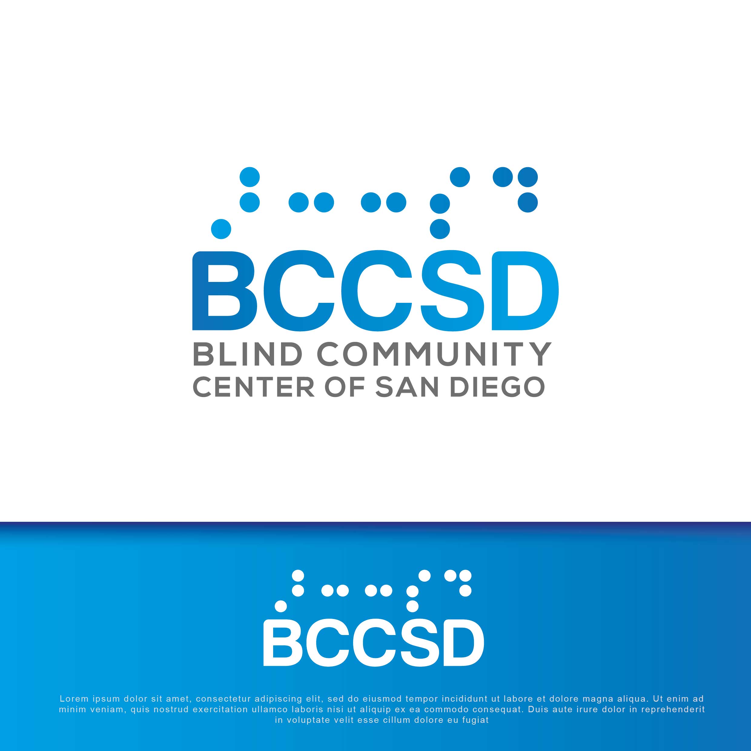 Logo Design by Anton for Blind Community Center of San Diego | Design #28164108