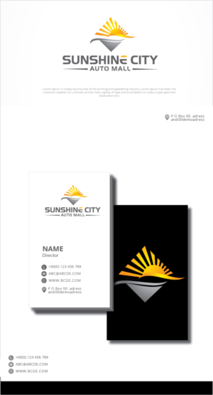 Logo Design by graphicevolution for Sunshine City Auto Mall | Design: #28085833