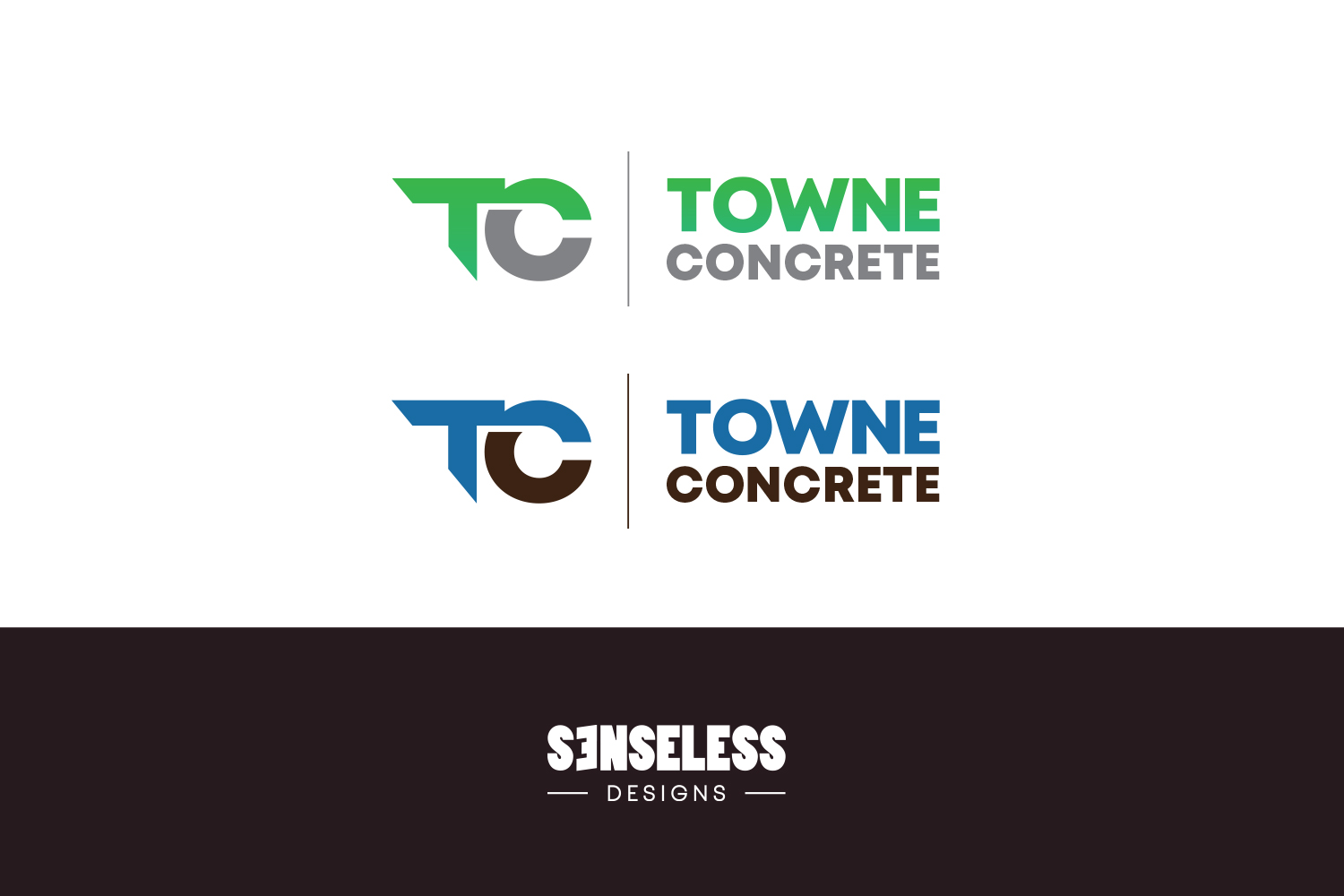 Logo Design by Senseless for Towne Concrete | Design #28129596