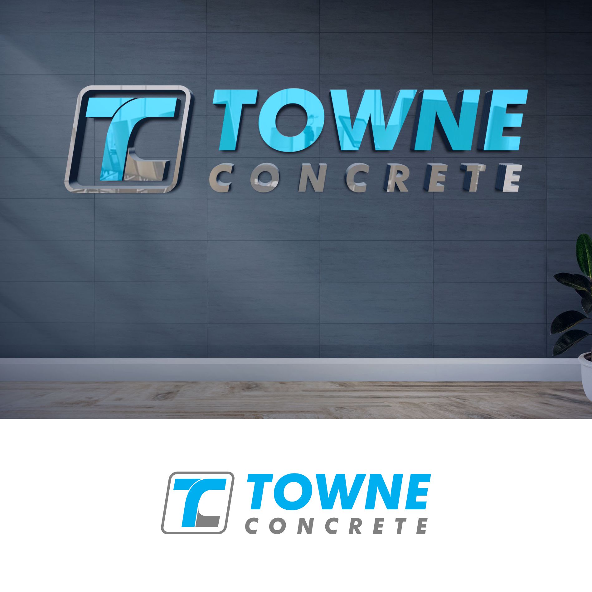 Logo Design by Hanif Logo's for Towne Concrete | Design #28130308